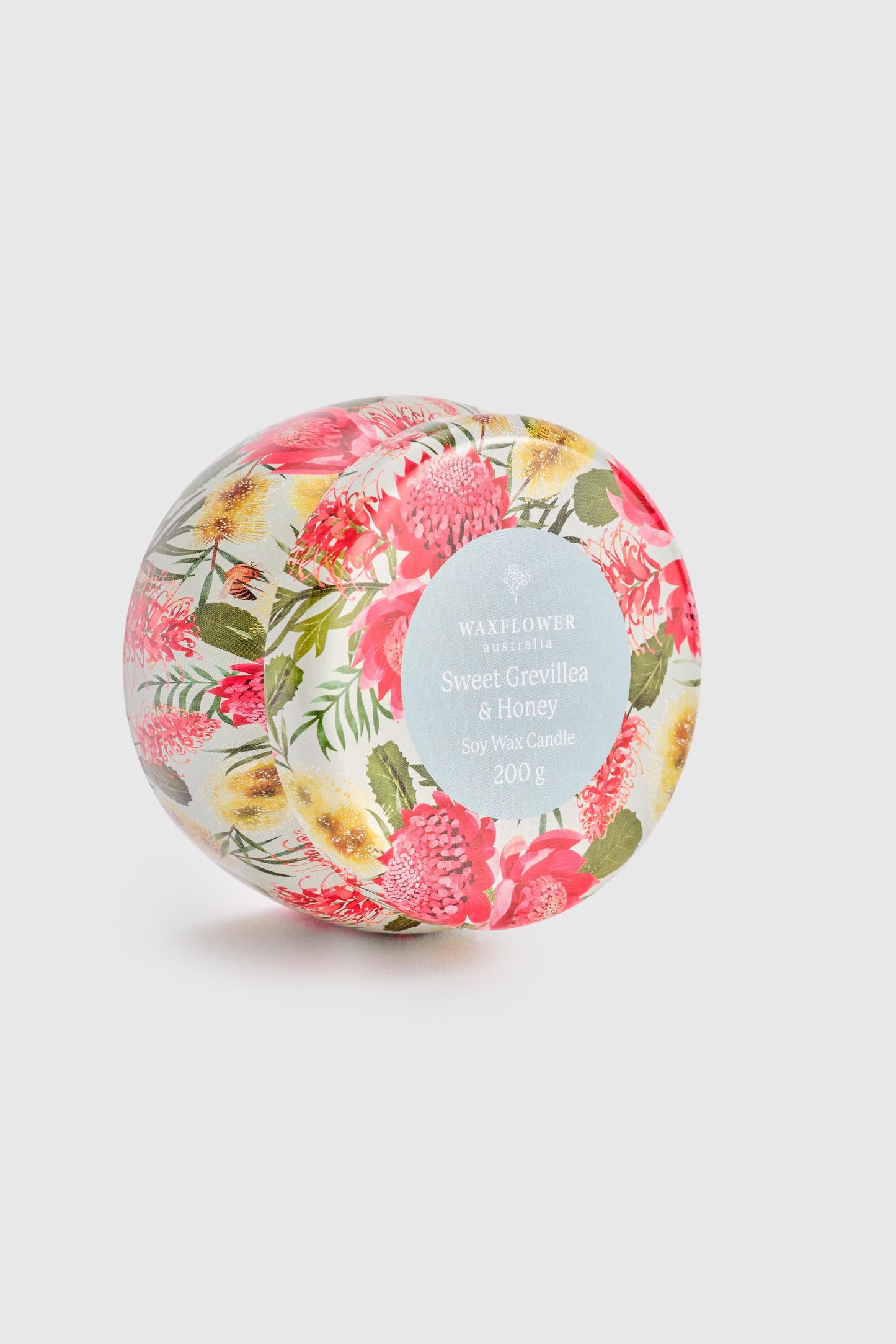 Sweet Grevillea & Honey - Waxflower Candle Tin 200g