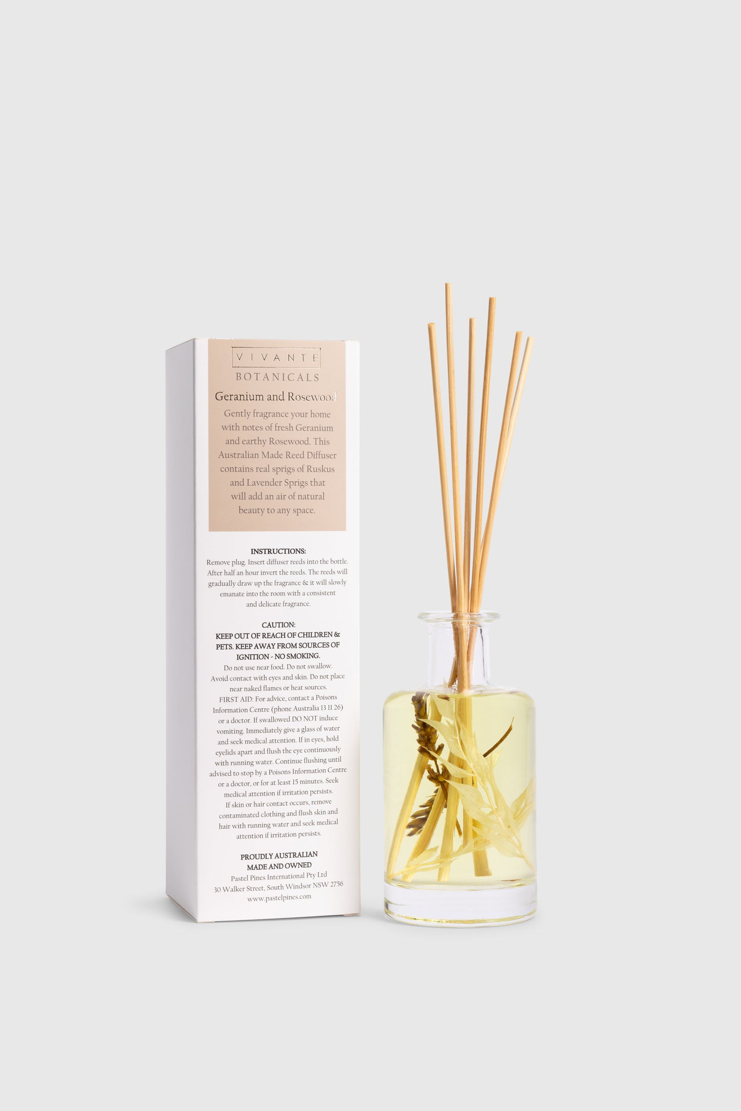 Reed Diffuser Geranium & Rosewood