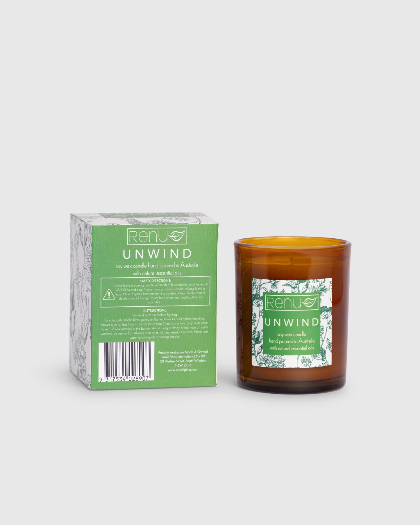 Renu Unwind Soy Blend Candle 230g