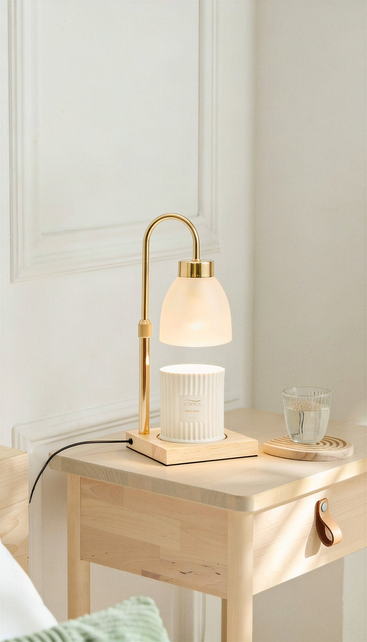 Candle Warmer Lamp Frosted Glass