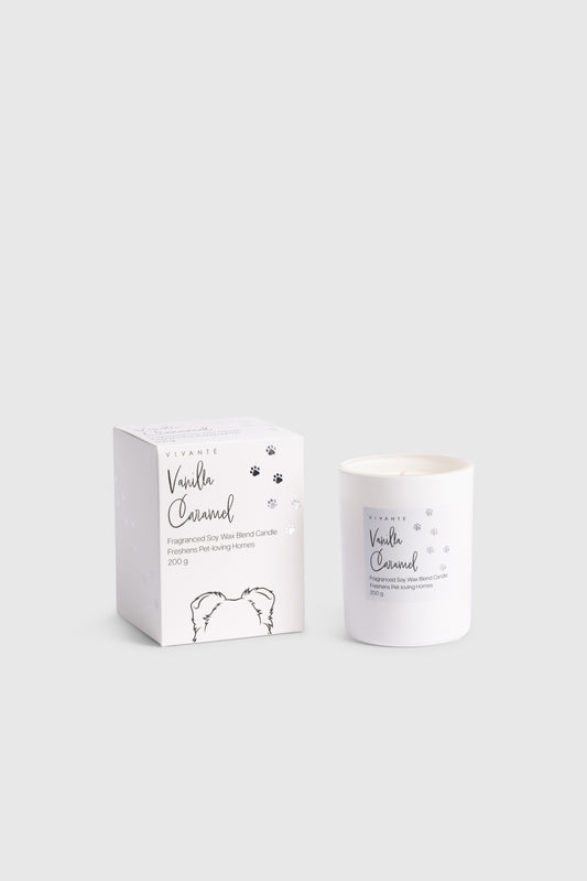 Vanilla Caramel Vivante Pet Friendly Candle 200g