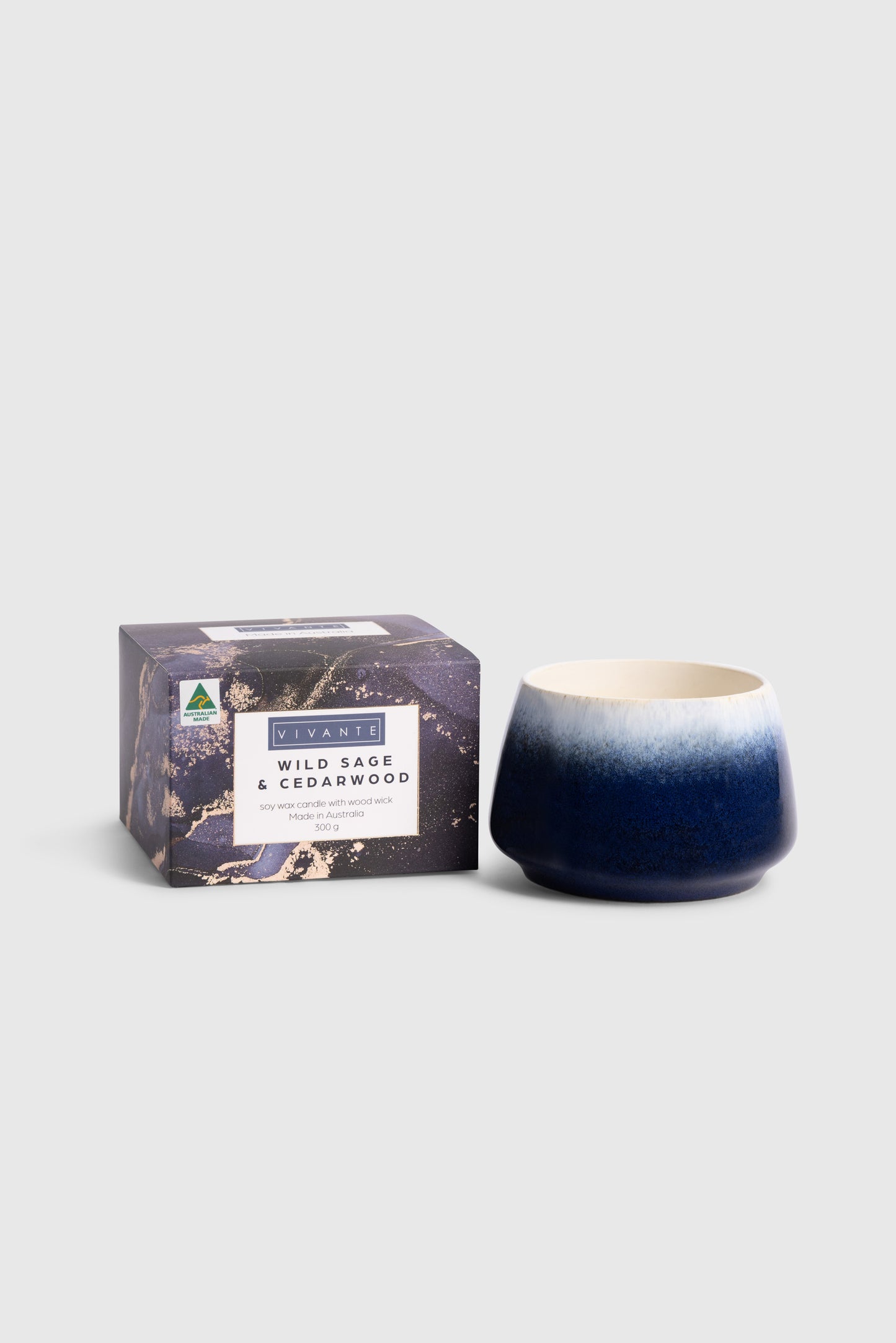 Wild Sage & Cedarwood Ceramic Candle 300g