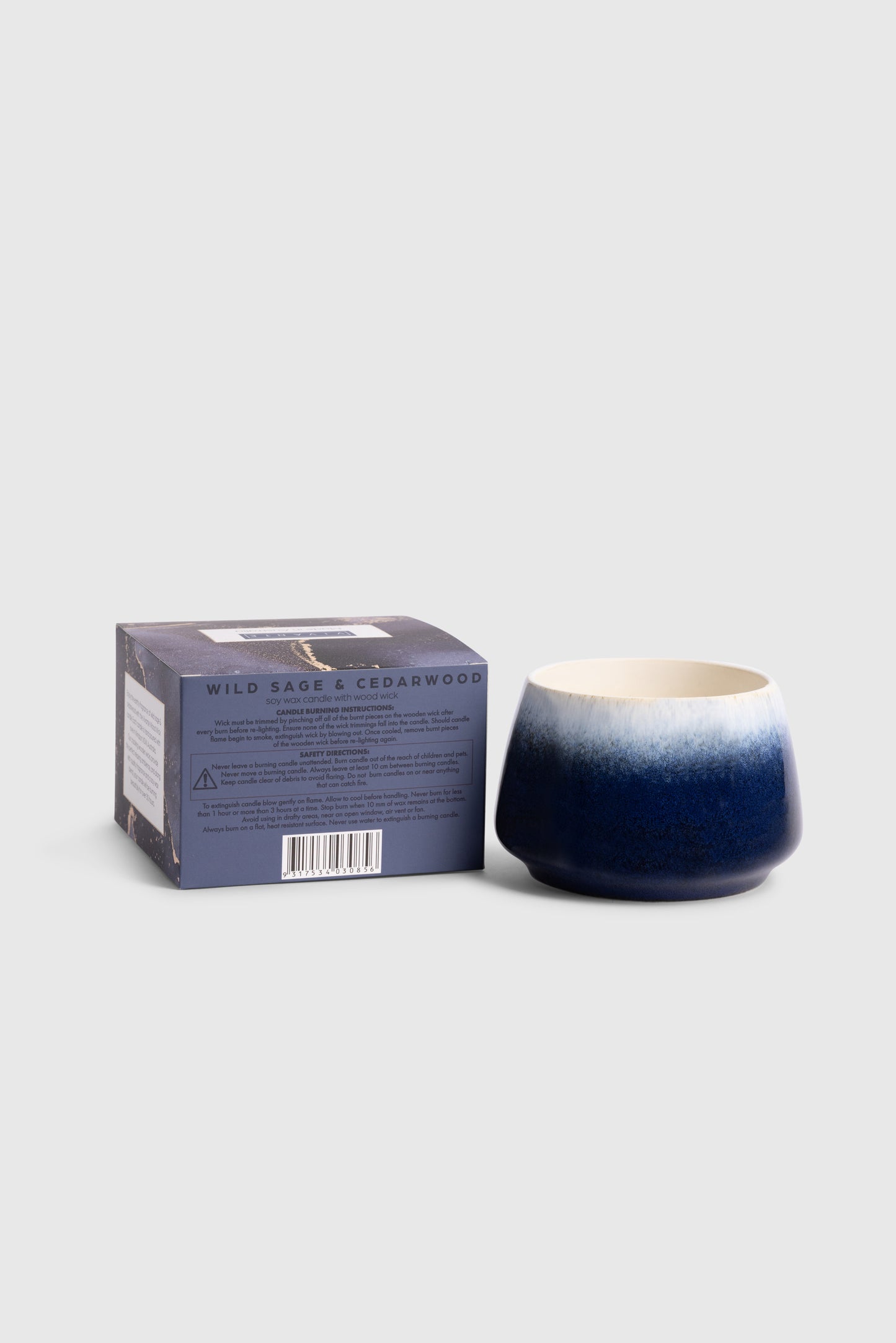 Wild Sage & Cedarwood Ceramic Candle 300g