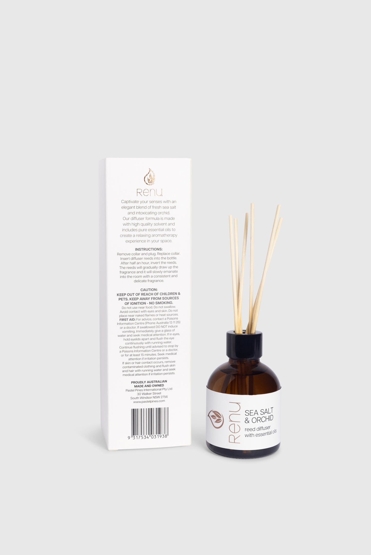 Sea Salt & Orchid  - Renu White Reed Diffuser 145mL